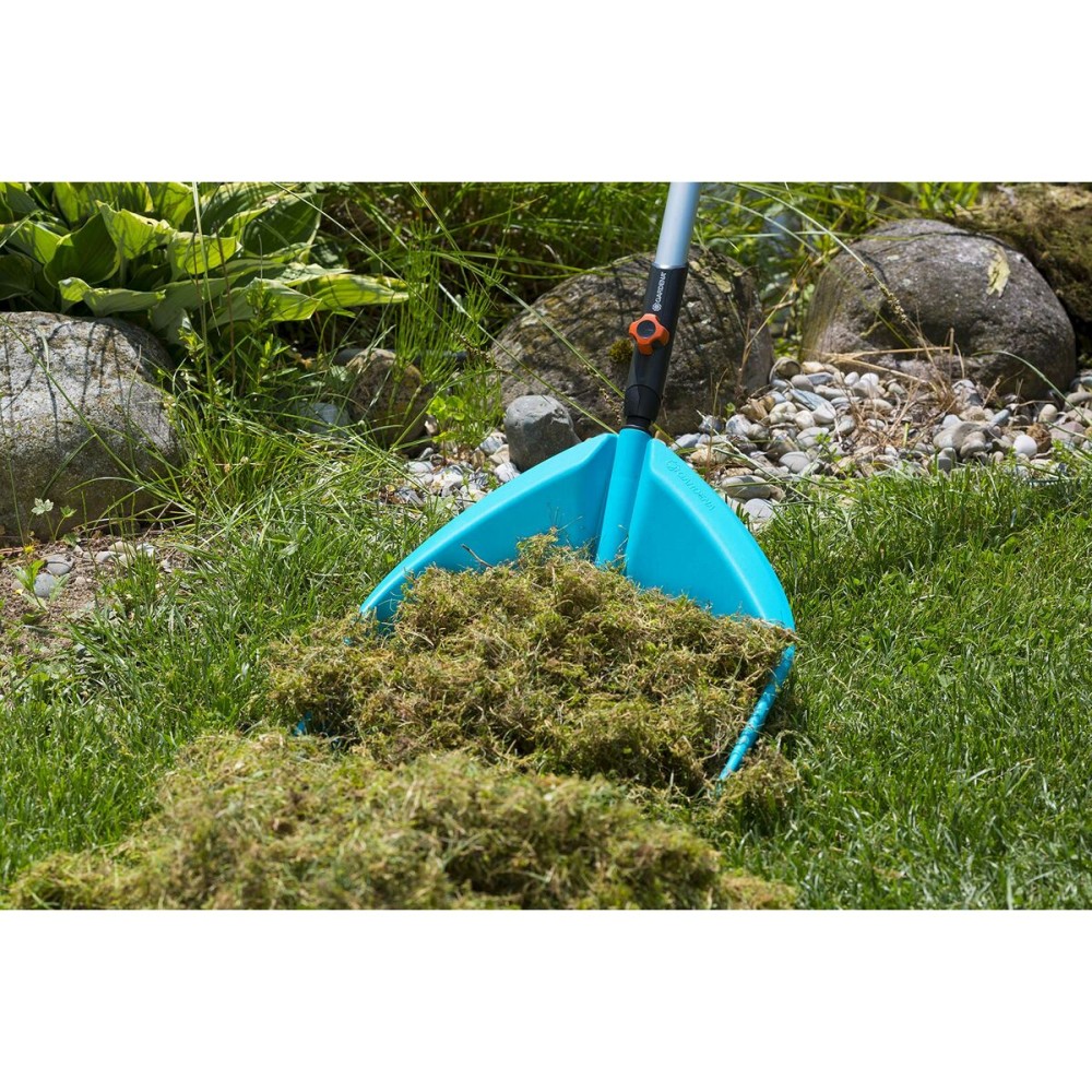 Rake zum Aufsammeln von Blättern Gardena Combisystem 3 in 1 türkis