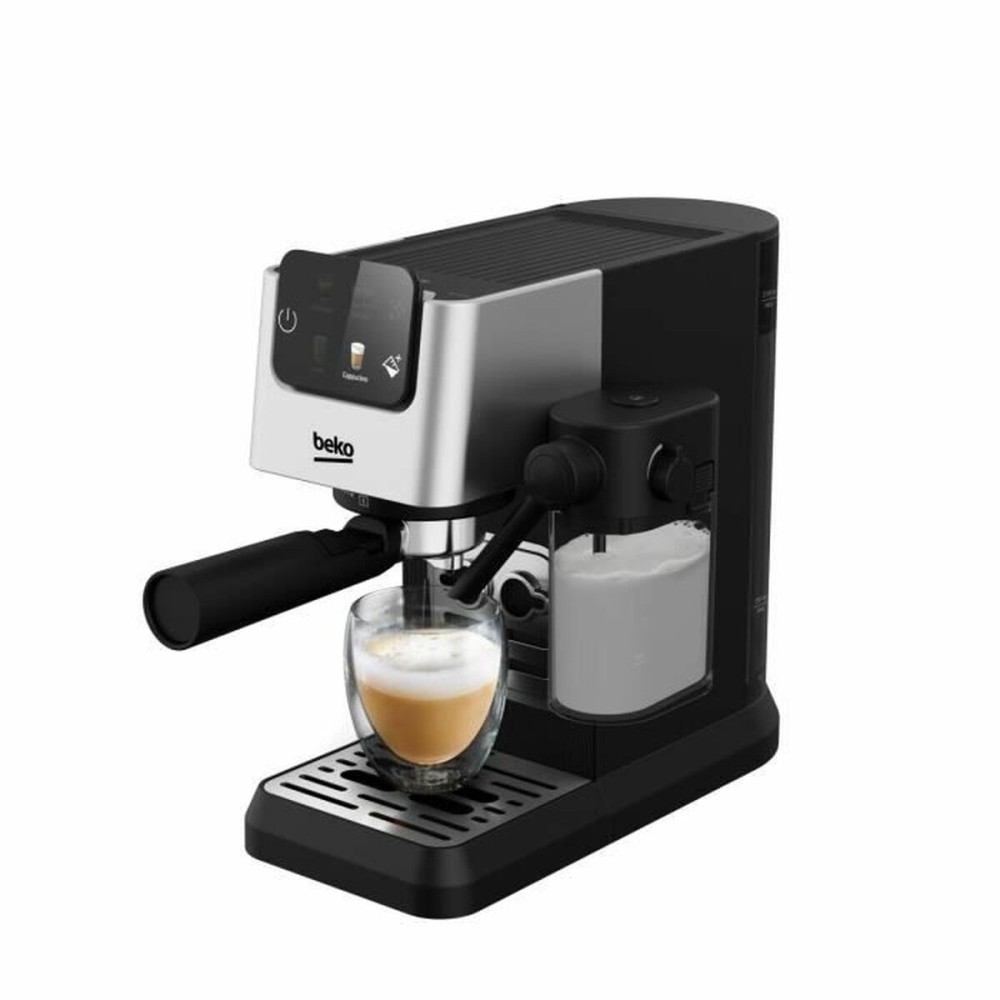 Kapsel-Kaffeemaschine BEKO CEP5304X Silberfarben 15 bar 1,1 L