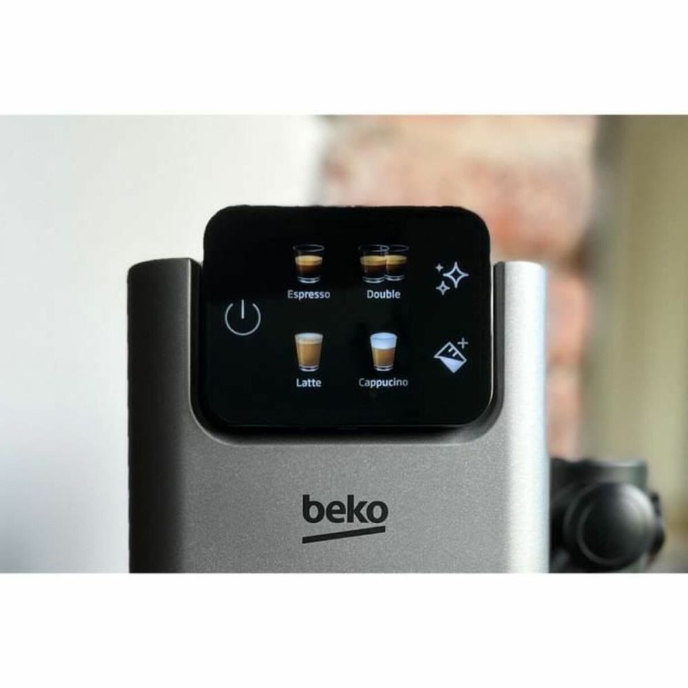 Kapsel-Kaffeemaschine BEKO CEP5304X Silberfarben 15 bar 1,1 L