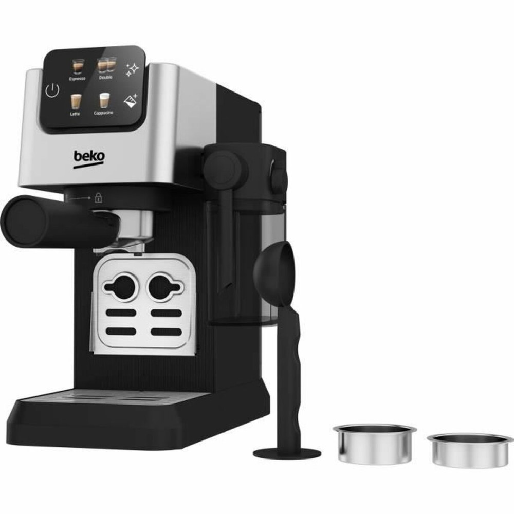 Kapsel-Kaffeemaschine BEKO CEP5304X Silberfarben 15 bar 1,1 L