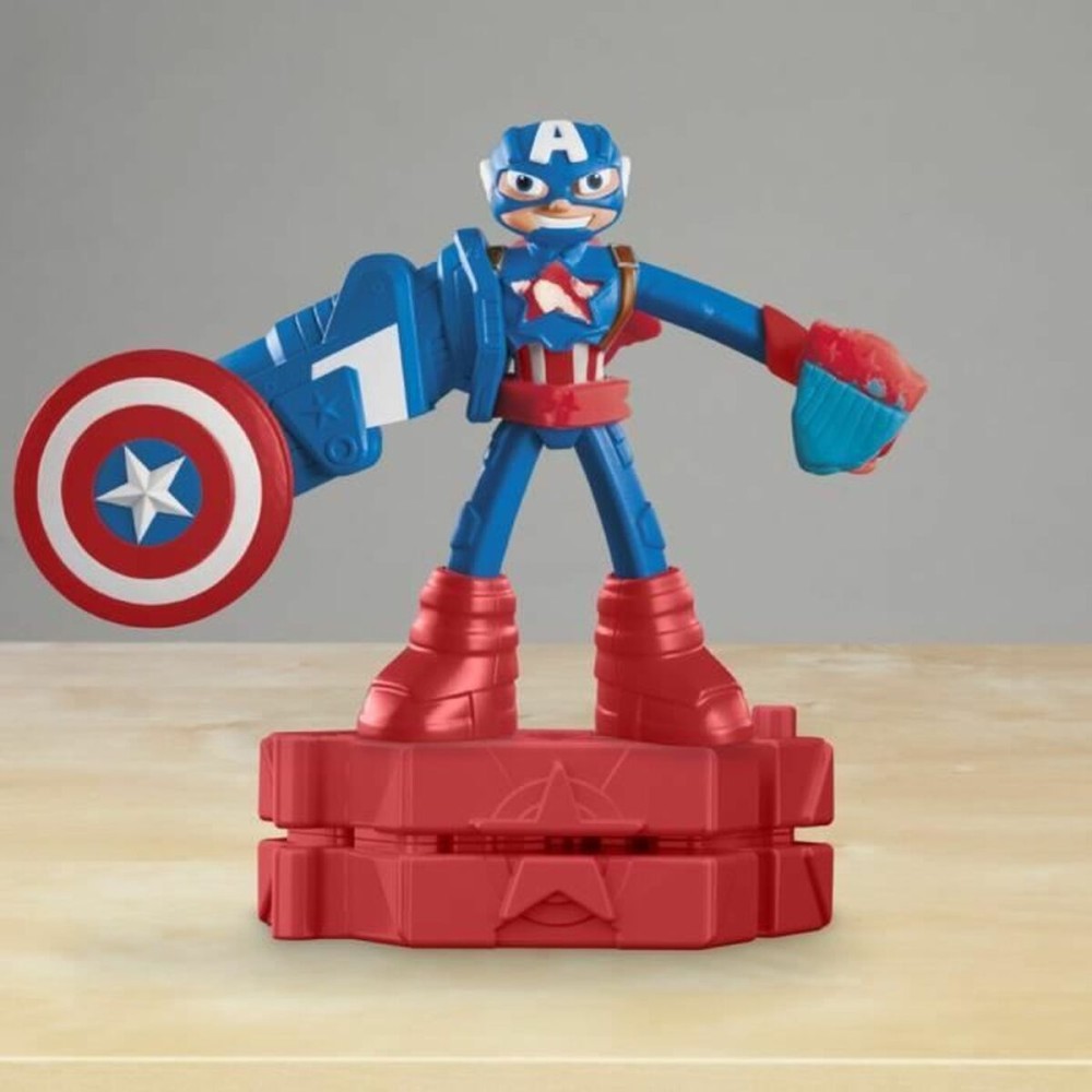 Knetspiel Play-Doh Capitán América Set Stamper Shield Bunt