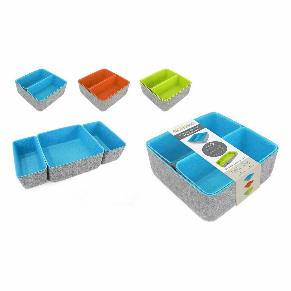 Drawer Organizer Confortime Felt 3 Pieces (6 Units)