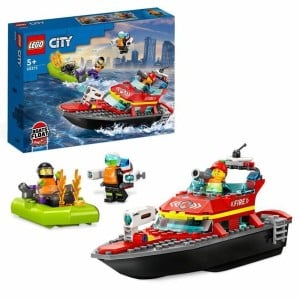 Set de construction Lego City 60373 The firefighters' rescue boat Multicouleur 144 Pièces