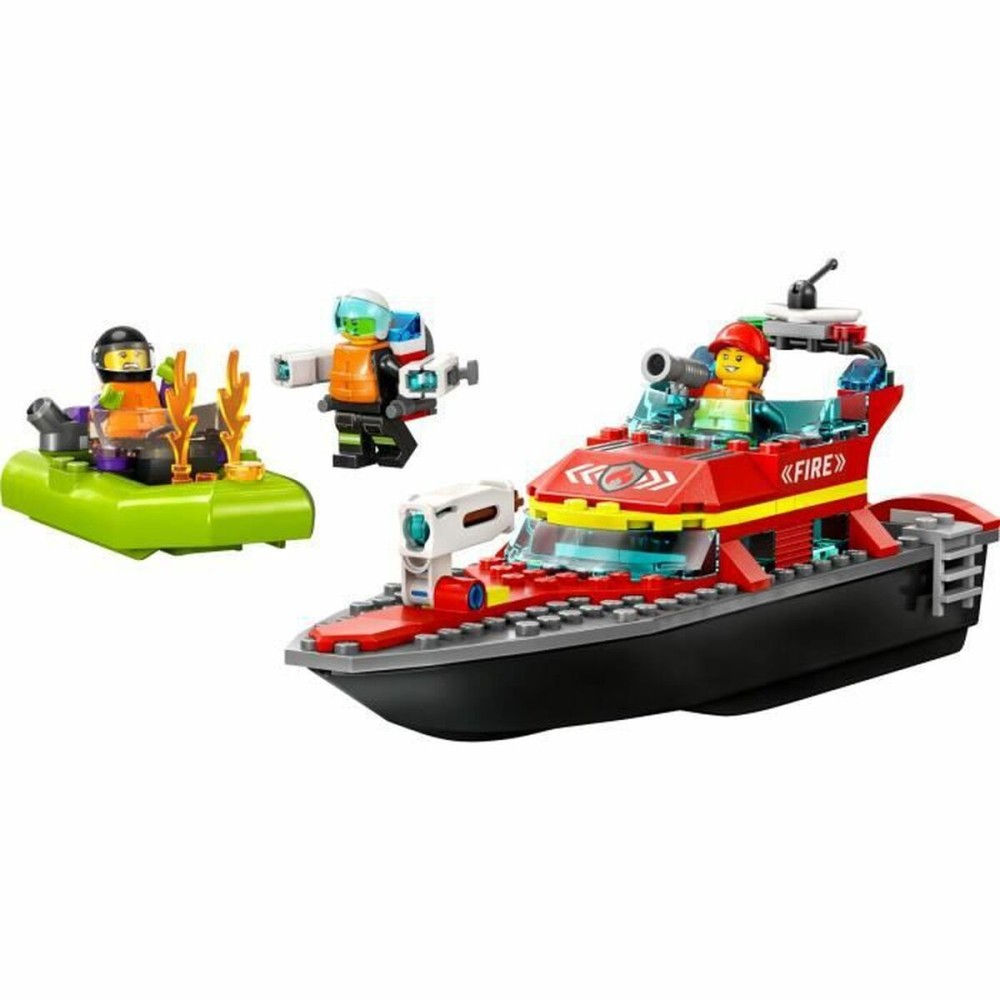 Set de construction Lego City 60373 The firefighters' rescue boat Multicouleur 144 Pièces