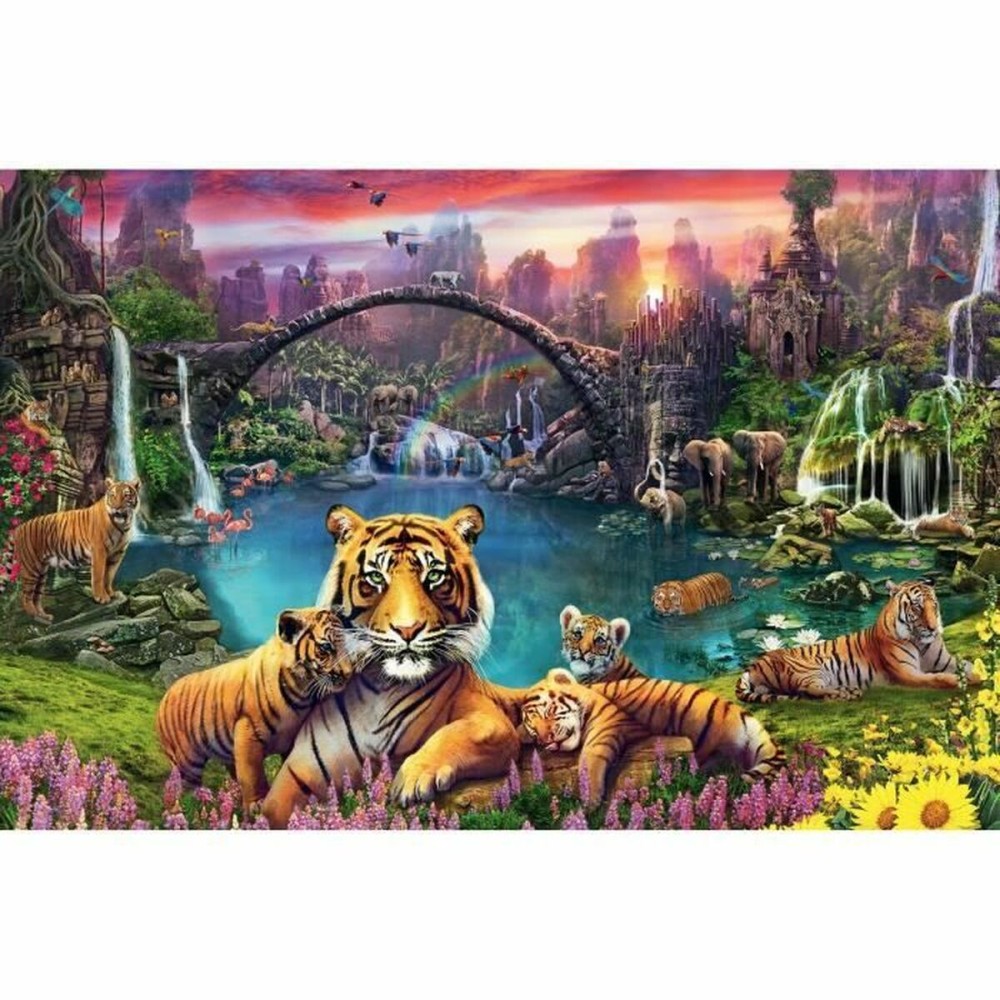 Puzzle Ravensburger Tigers in the lagoon 3000 Pièces