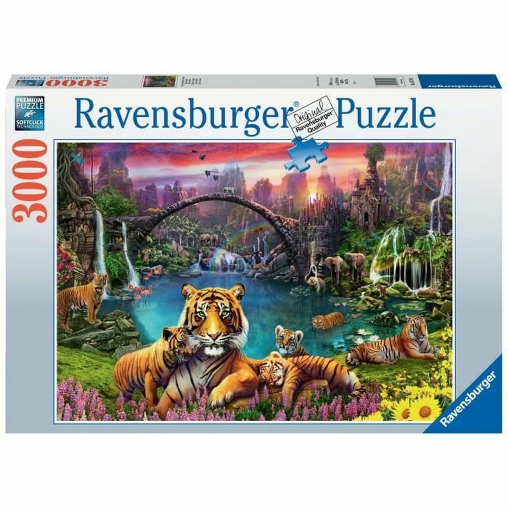 Puzzle Ravensburger Tigers in the lagoon 3000 Pièces