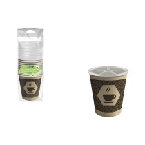 Gläserset Algon Braun 200 ml 10 Stücke (18 Stück)