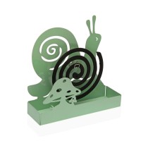 Halterung für Mückenspiralen Versa grün Metall 5 x 17 x 17 cm Schnecke