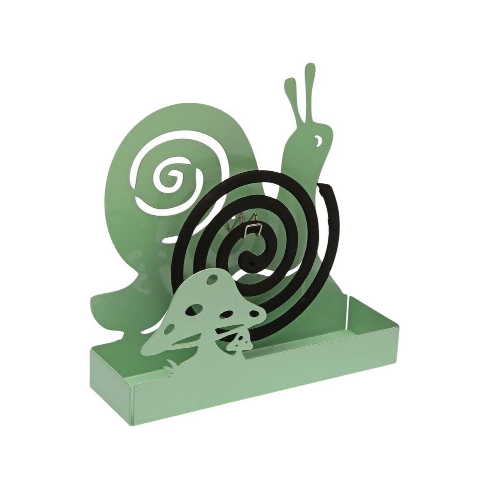 Halterung für Mückenspiralen Versa grün Metall 5 x 17 x 17 cm Schnecke