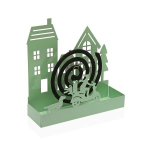 Halterung für Mückenspiralen Versa grün Metall 5 x 17 x 17 cm Haus