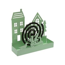 Halterung für Mückenspiralen Versa grün Metall 5 x 17 x 17 cm Haus