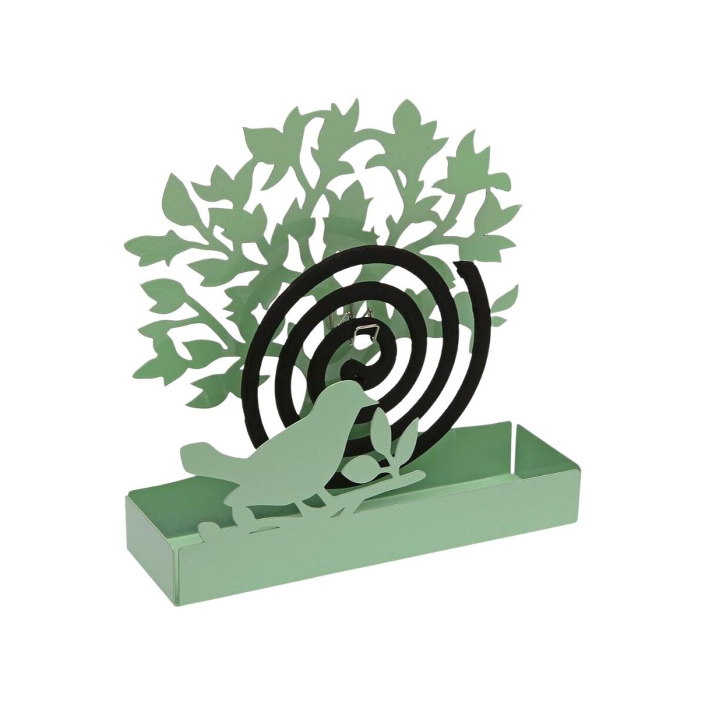 Halterung für Mückenspiralen Versa grün Metall 5 x 17 x 17 cm Baum