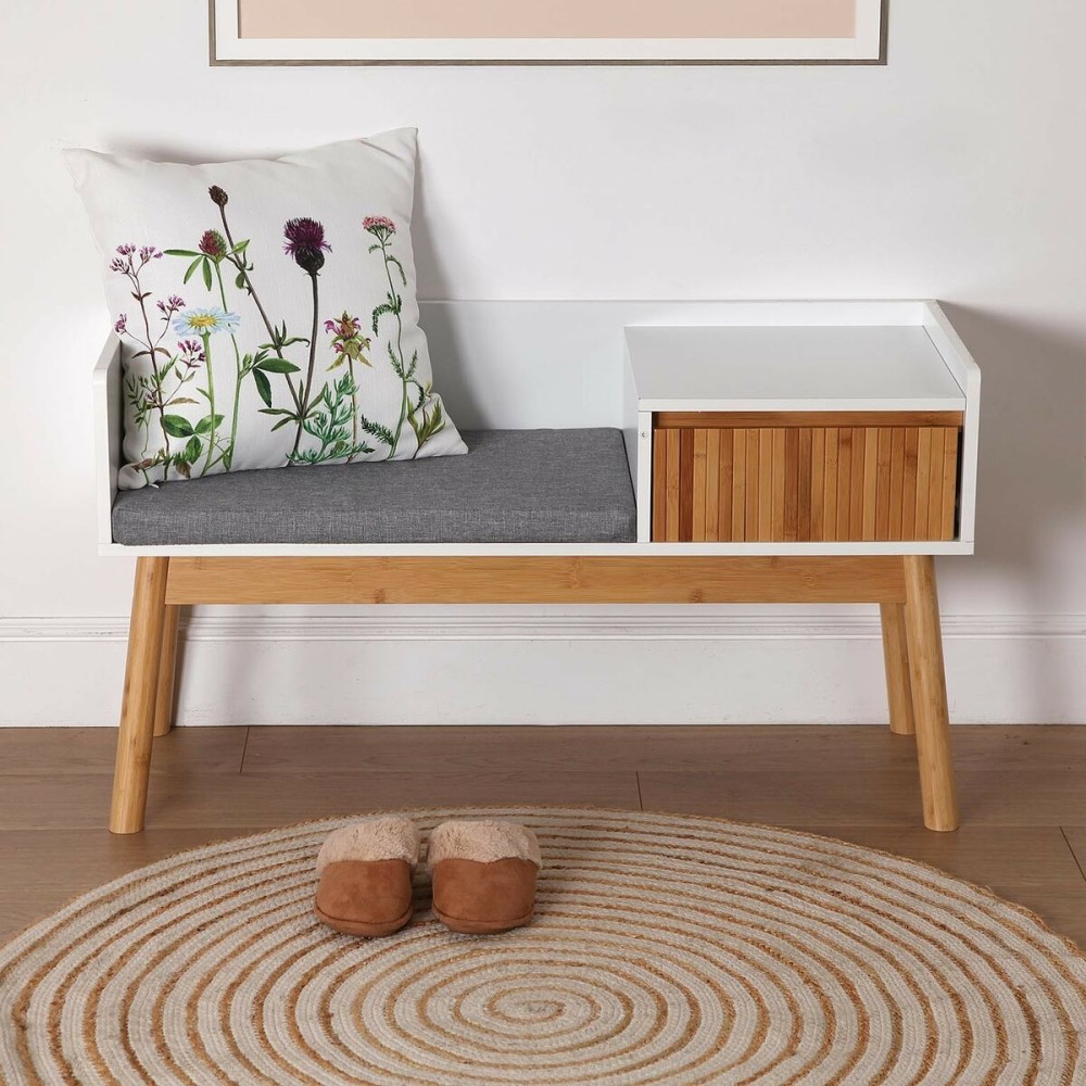 Schuhlöffel Versa Bambus Textil Holz MDF 40 x 55 x 100 cm