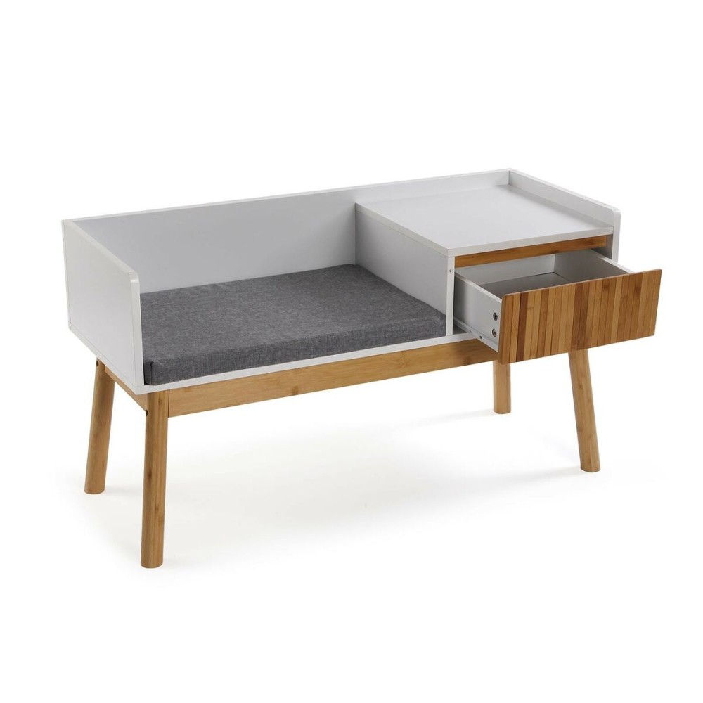 Schuhlöffel Versa Bambus Textil Holz MDF 40 x 55 x 100 cm