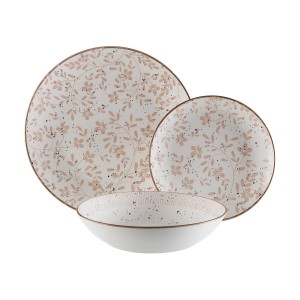 Geschirr Versa Beige Porzellan 18 Stücke