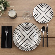 Tableware Versa Grey Porcelain 18 Pieces