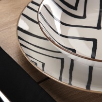 Tableware Versa Grey Porcelain 18 Pieces