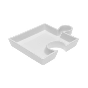 Schüssel für Vorspeisen Versa aus Keramik Porzellan 15 x 3 x 19,5 cm