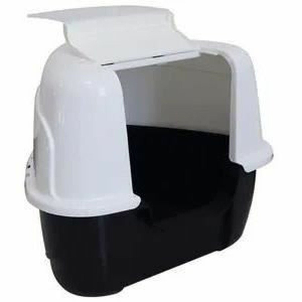 Katzentoilette MPETS TANIS Schwarz Kunststoff
