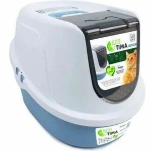 Katzentoilette MPETS ECO TIMA Blau Kunststoff