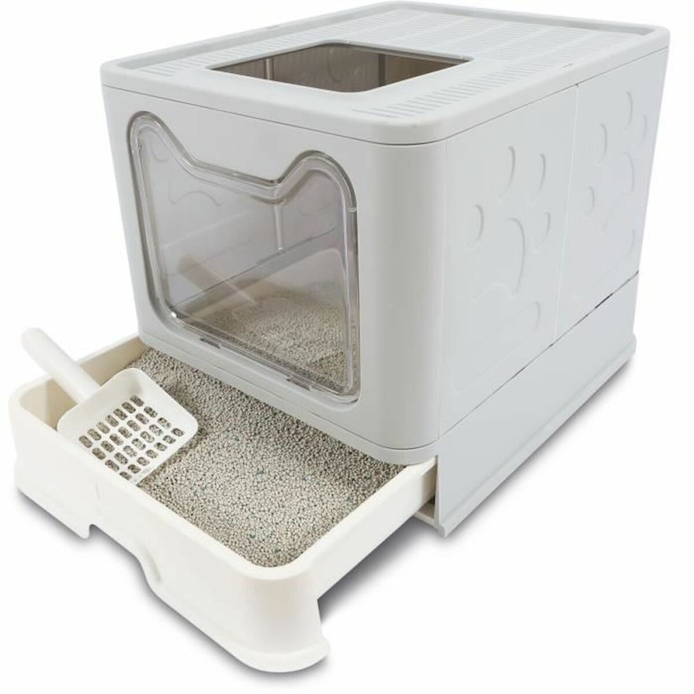 Cat Litter Box MPETS SILE TOP Grey Plastic