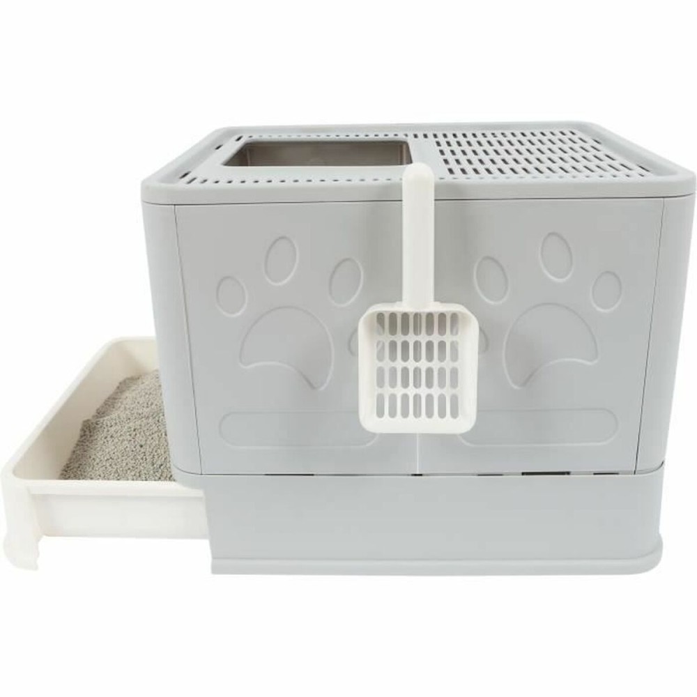 Cat Litter Box MPETS SILE TOP Grey Plastic