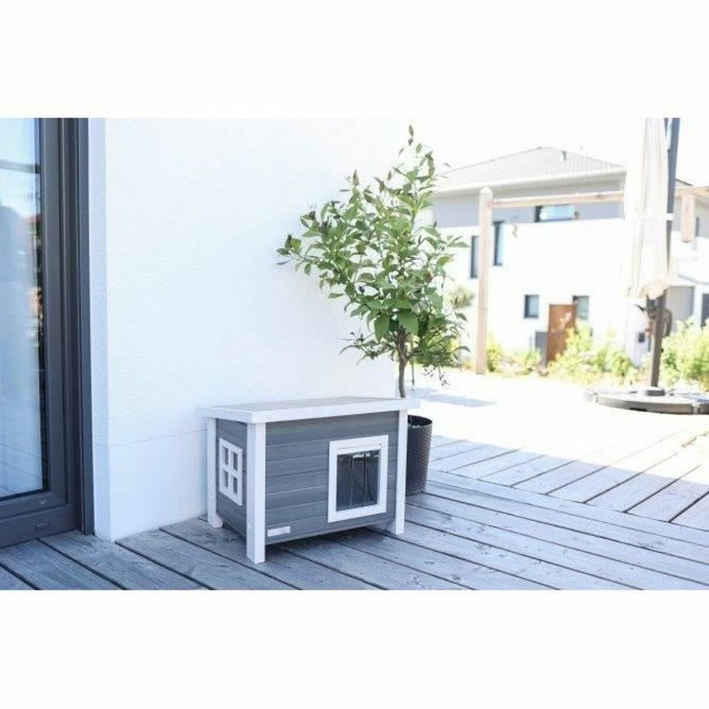 Cat Litter Box Kerbl White Wood