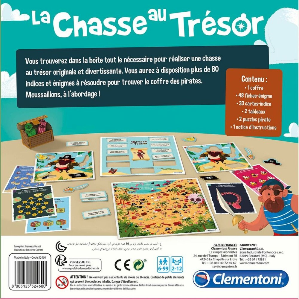 Jeu de société Clementoni The treasure hunt (FR) + 6 Ans Multicouleur