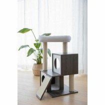 Scratching Post for Cats Kerbl Grey White/Black Sisal