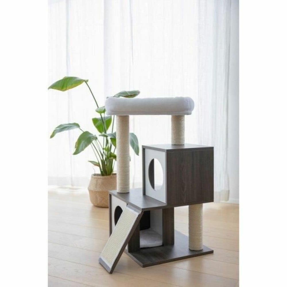 Scratching Post for Cats Kerbl Grey White/Black Sisal