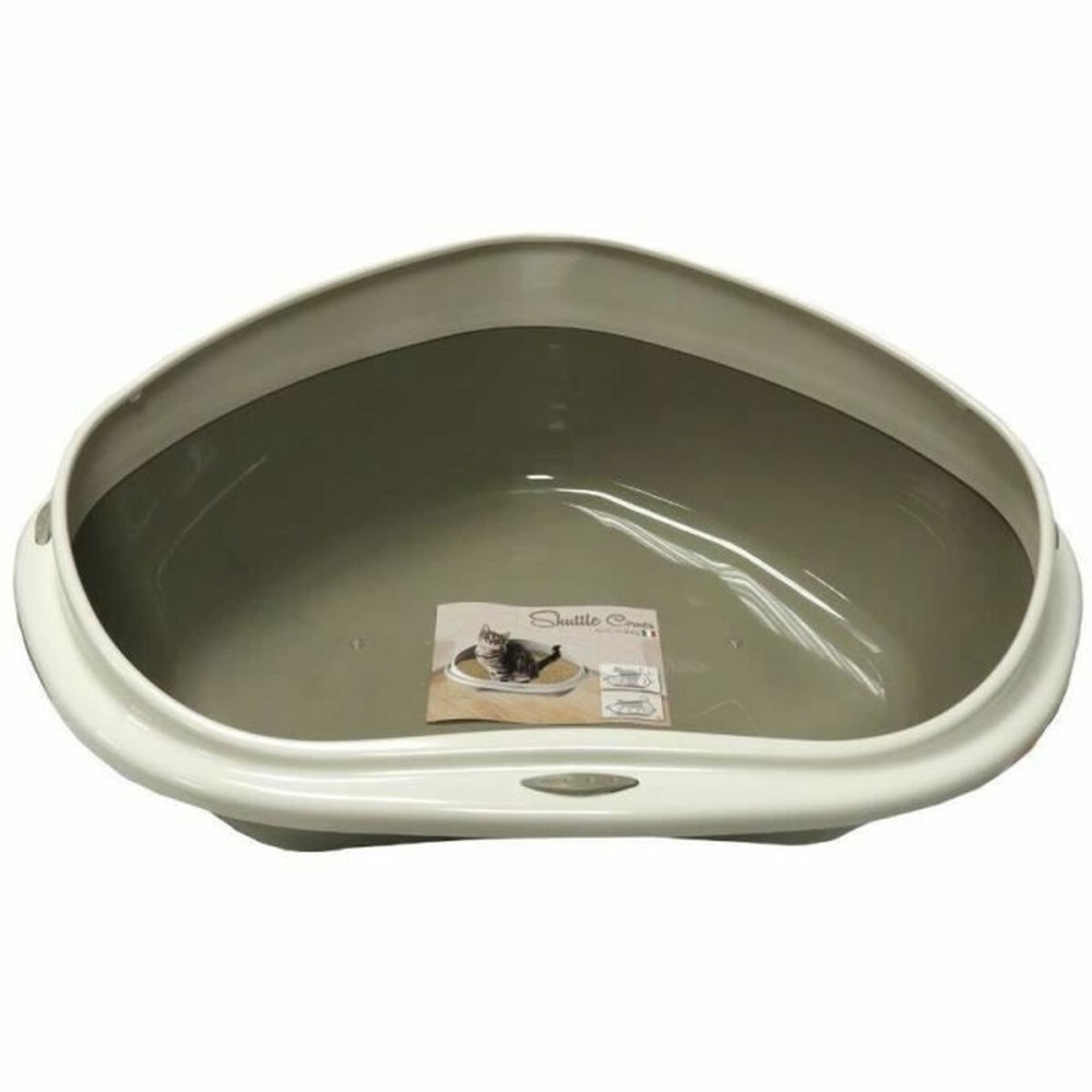 Cat Litter Box Aimé Beige Taupe Plastic