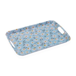 Tray Versa Melamin 31 x 3 x 46,2 cm Flowers