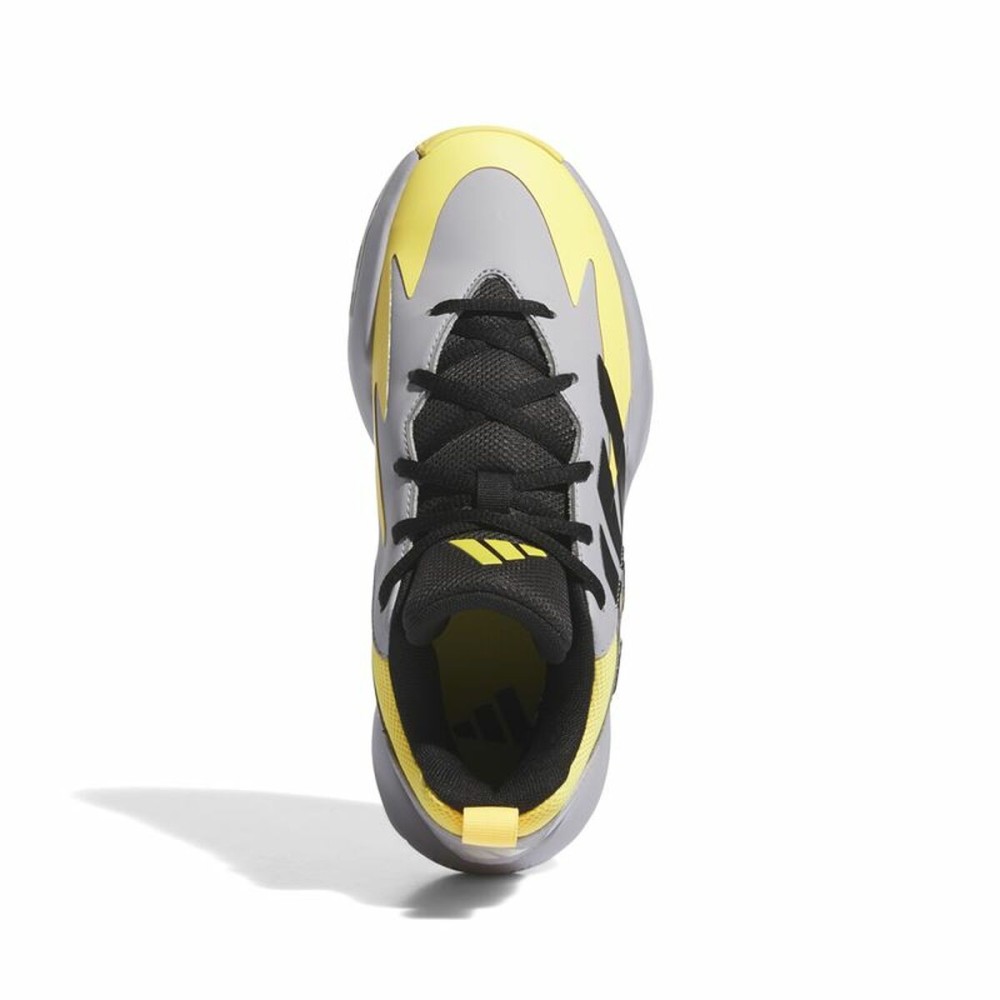 Basketballschuhe für Kinder Adidas Cross Em Up Select Mid Gelb Grau