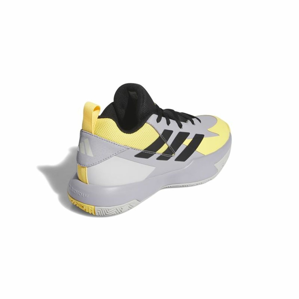 Basketballschuhe für Kinder Adidas Cross Em Up Select Mid Gelb Grau