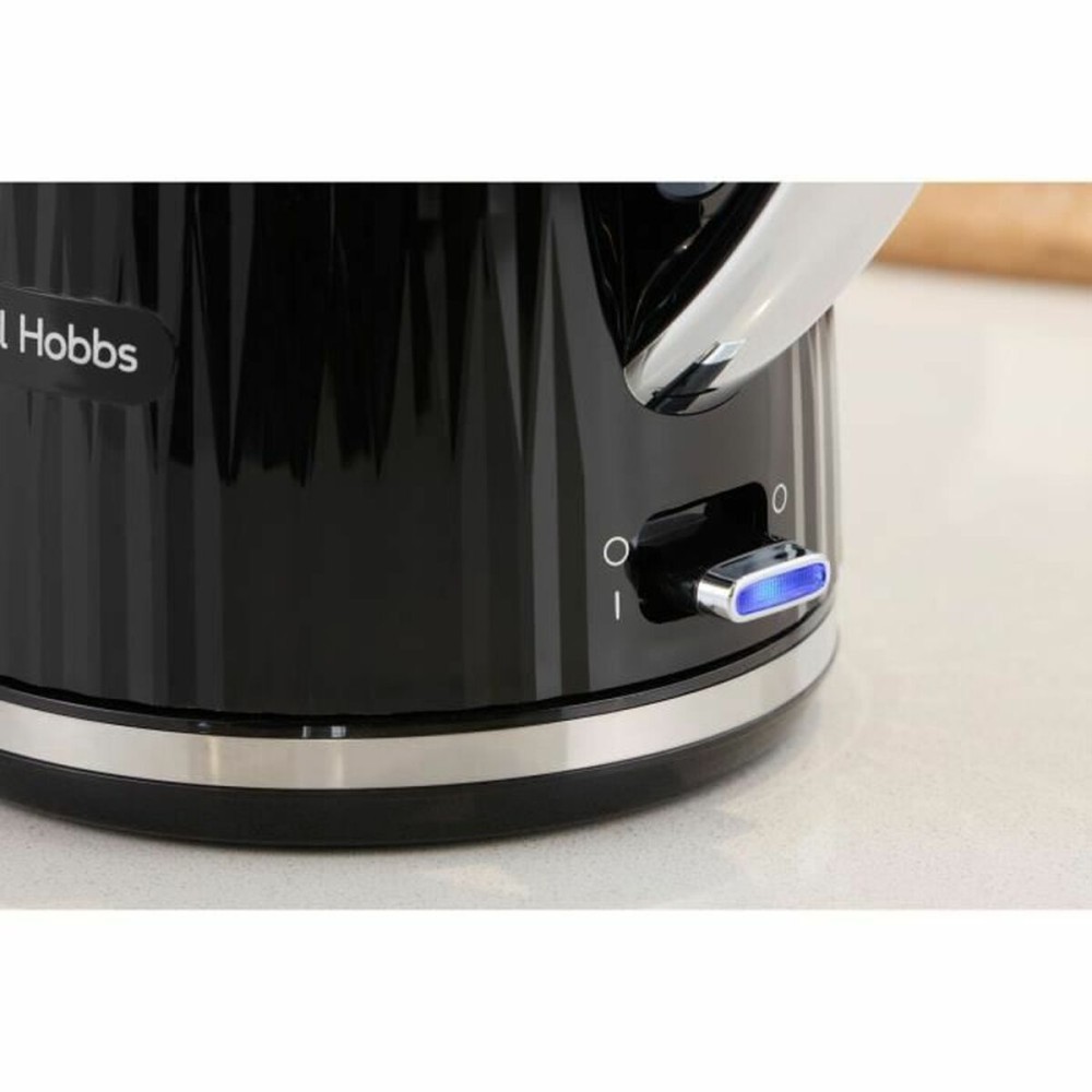 Kettle Russell Hobbs Black Stainless steel Plastic 2400 W 1,7 L