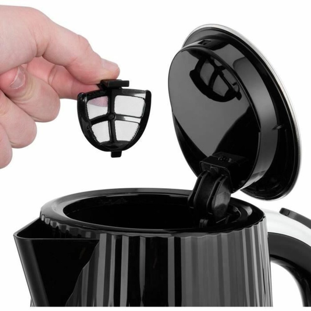 Kettle Russell Hobbs Black Stainless steel Plastic 2400 W 1,7 L