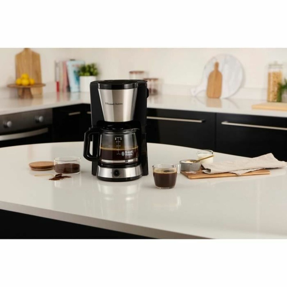 Drip Coffee Machine Russell Hobbs Black Steel 1080 W 1,25 L