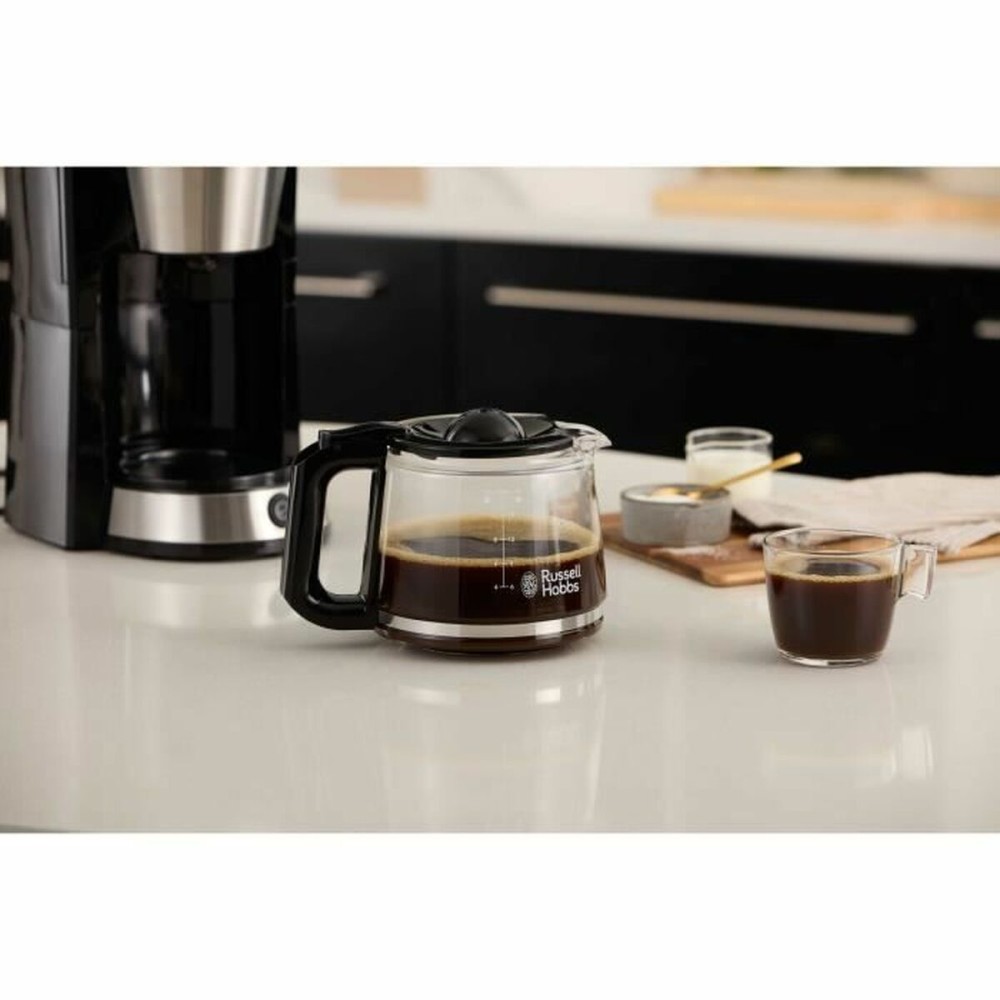 Drip Coffee Machine Russell Hobbs Black Steel 1080 W 1,25 L