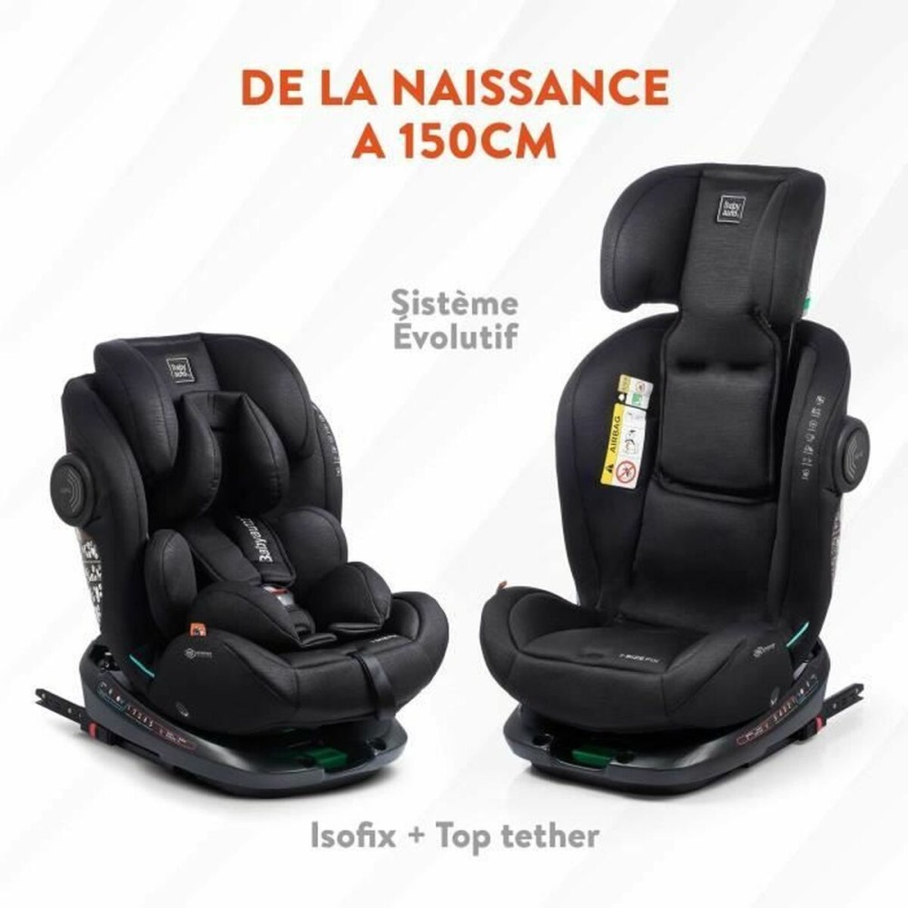 Car Chair Babyauto GYRO BLACK LINE EMBOSSED Black 0 (de 0 a 10 kilos) I (9 - 18 kg) II (15-25 kg) III (22 - 36 kg) Children's EC