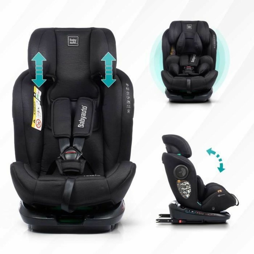 Car Chair Babyauto GYRO BLACK LINE EMBOSSED Black 0 (de 0 a 10 kilos) I (9 - 18 kg) II (15-25 kg) III (22 - 36 kg) Children's EC