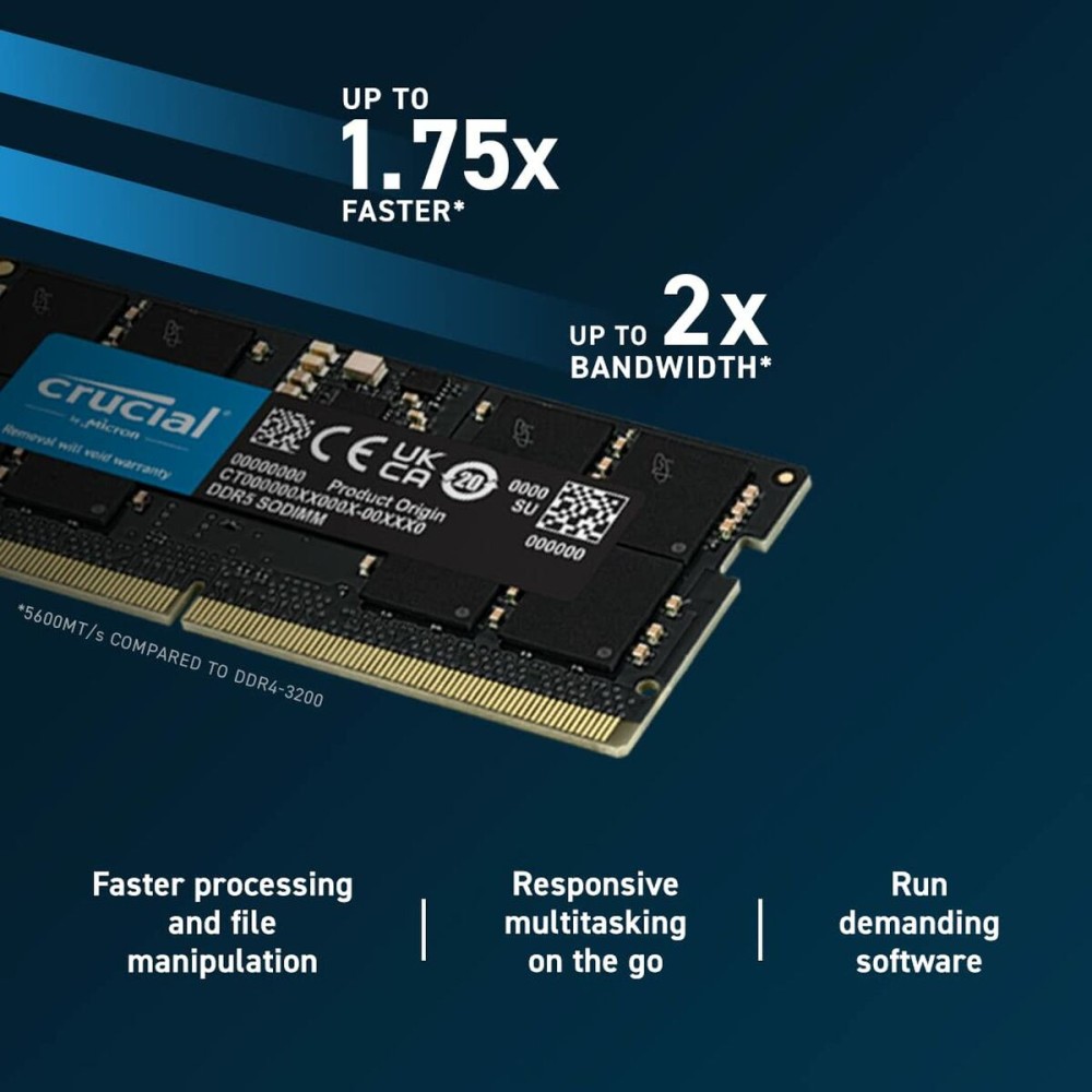 RAM Speicher Crucial CT2K48G56C46S5 48 GB 96 GB DDR5 5600 MHz
