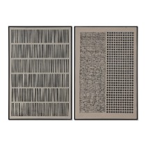 Cadre Home ESPRIT Marron Noir Moderne Urbaine 83 x 4 x 123 cm (2 Unités)