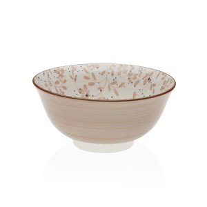Bowl Versa Beige Porcelain 14 x 8,3 x 14 cm