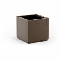 Blumentopf Stefanplast Taupe karriert