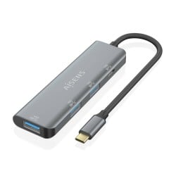 Hub USB Aisens A109-0764 Gris (1 Unité)