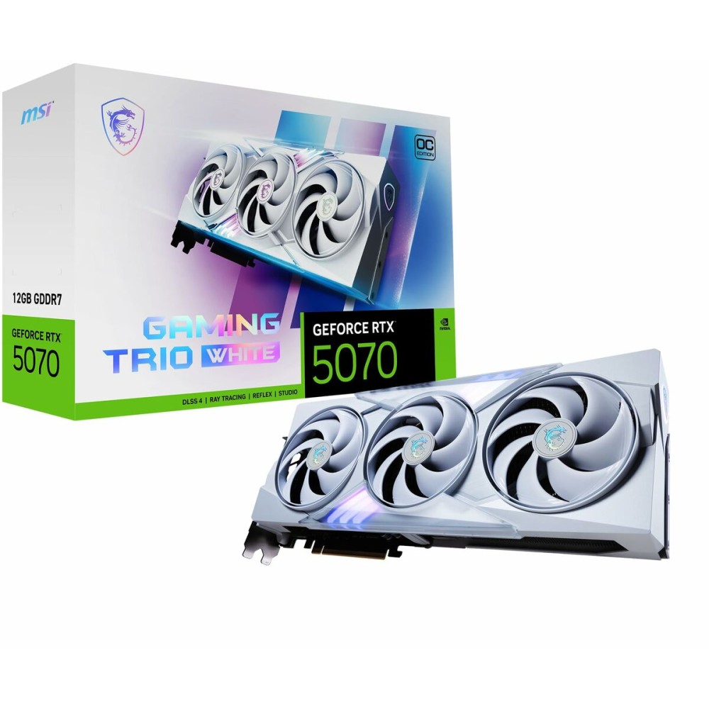 Grafikkarte MSI GEFORCE RTX 5070 12G GAMING TRIO OC WHITE nvidia geforce rtx 5070 12 GB GDDR6X