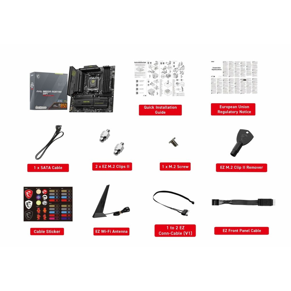 Carte Mère MSI MAG B850M MORTAR WIFI AMD AM5 AMD