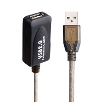 Verlängerungskabel mit USB Ewent EW1023 Schwarz