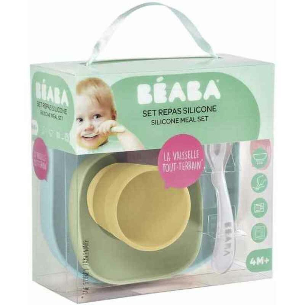 Geschirr-Set Béaba 913436 4 Stücke Silikon