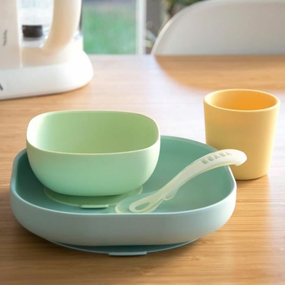Geschirr-Set Béaba 913436 4 Stücke Silikon